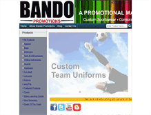 Tablet Screenshot of bandopromotions.com